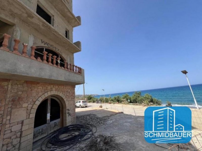 Kalamaki Kreta, Kalamaki: Apartmentkomplex direkt am Meer zu verkaufen Gewerbe kaufen